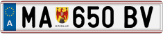 License plate of Austria, Regular plates