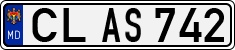 License plate of Moldova, Cars (1992)