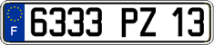 French license plate, FNI