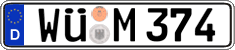 German license plate, Regular plates