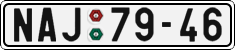 License plate of the Czech Republic, Cars (1960)