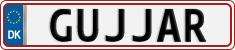License plate of Denmark, Vanity Plates