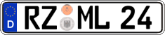 German license plate, Regular plates