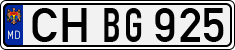 License plate of Moldova, Cars (1992)
