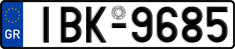 License plate of Greece, Cars