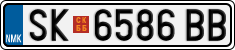 License plate of North Macedonia, Regular plates (2012)