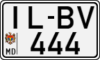 License plate of Moldova, Cars (1992)