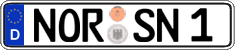 German license plate, Regular plates