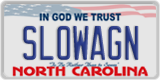 North Carolina, Vanity Plates