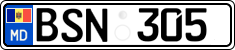 License plate of Moldova, Cars (2015)