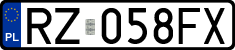 License plates of Poland, Regular car plates