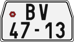 License plate of the Czech Republic, Motorcycles (1960)