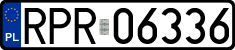 License plates of Poland, Regular car plates