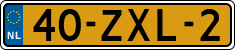License plate of the Netherlands, Cars
