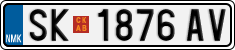 License plate of North Macedonia, Regular plates (2012)