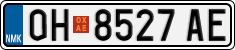 License plate of North Macedonia, Regular plates (2012)