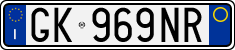 License plate of Italy, Cars (1994 year series)
