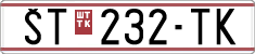 License plate of North Macedonia, Regular plates (1993)