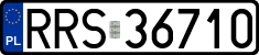 License plates of Poland, Regular car plates