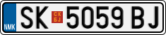 License plate of North Macedonia, Regular plates (2012)