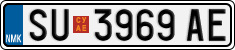 License plate of North Macedonia, Regular plates (2012)