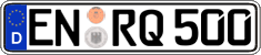 German license plate, Regular plates