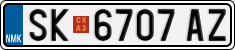 License plate of North Macedonia, Regular plates (2012)