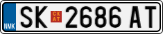 License plate of North Macedonia, Regular plates (2012)