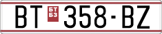 License plate of North Macedonia, Regular plates (1993)