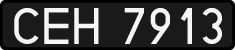 License plates of Poland, 1976 year system