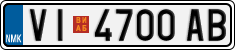 License plate of North Macedonia, Regular plates (2012)
