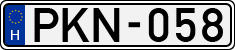 license plates of Hungary, Cars (1990)