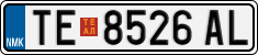 License plate of North Macedonia, Regular plates (2012)
