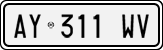 License plate of Italy, Cars (1994 year series)