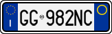 License plate of Italy, Cars (1994 year series)