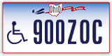 Ohio, Vehicles for disabled persons (123ABC)