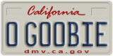 California, Vanity Plates
