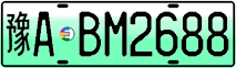 License plate of China, Electric vehicles