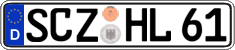 German license plate, Regular plates