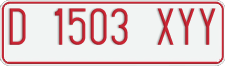 License plate of Indonesia, Temporary