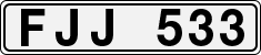 License plate of Sweden, Regular plates