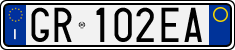License plate of Italy, Cars (1994 year series)