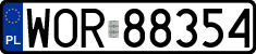 License plates of Poland, Regular car plates