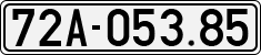 License plate of Vietnam, Cars