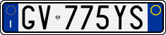 License plate of Italy, Cars (1994 year series)