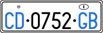 License plate of Italy, Diplomatic