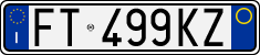 License plate of Italy, Cars (1994 year series)