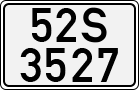 License plate of Vietnam, Cars