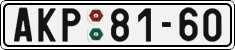 License plate of the Czech Republic, Cars (1960)