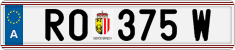 License plate of Austria, Regular plates